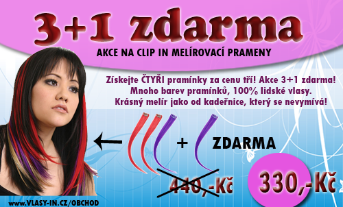 akce clip in 3+1 zdarma