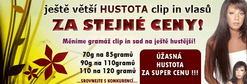 Novinka - ještě hustější clip in za starou cenu novinka clip in