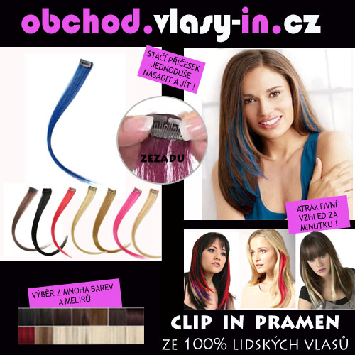 Clip in pramen - délka 38cm - mnoho barev a melírů