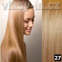 STANDARDNÍ clip in sada - medová blond (#27)