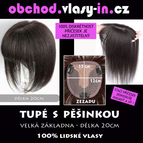 Tupé - vlasová integrace- pro delší vlasy - 100% lidské vlasy