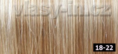 Prodlužování vlasů vzorník - barva 18/22 - světle hnědá/popelavá blond